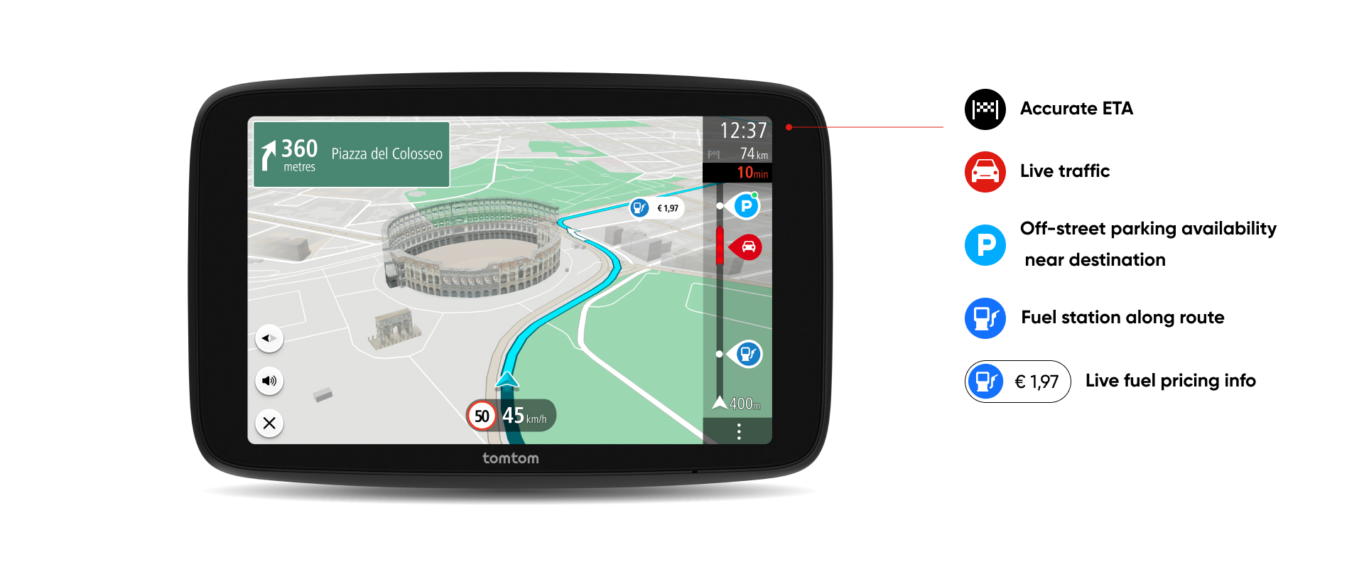 Protection Écran Verre Brotect AirGlass Pour TomTom GO Superior 7" - Anti-rayures 9H, Ultra-fin, Anti-empreintes