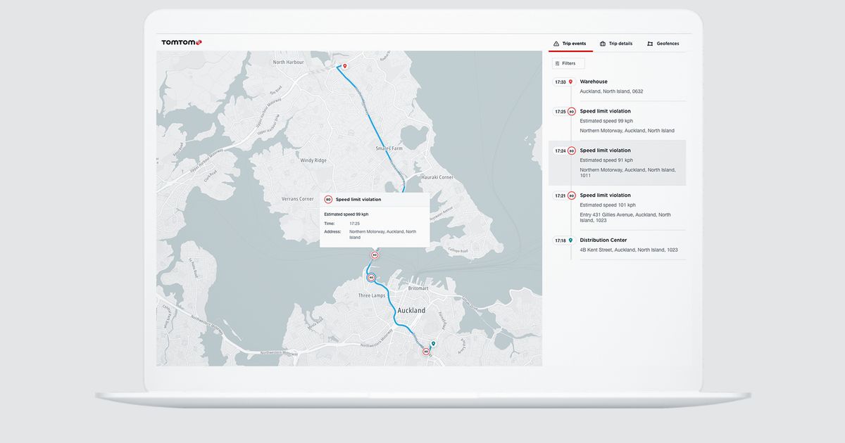 Fleet Management with TomTom Geocoding and Geofencing Services TomTom