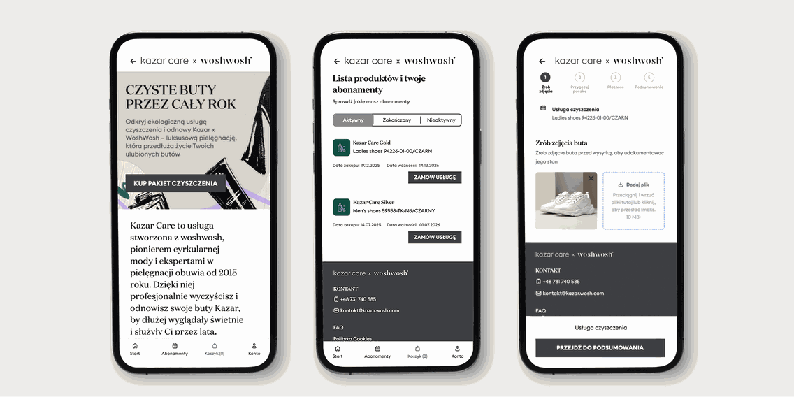 kazar care x woshwosh app