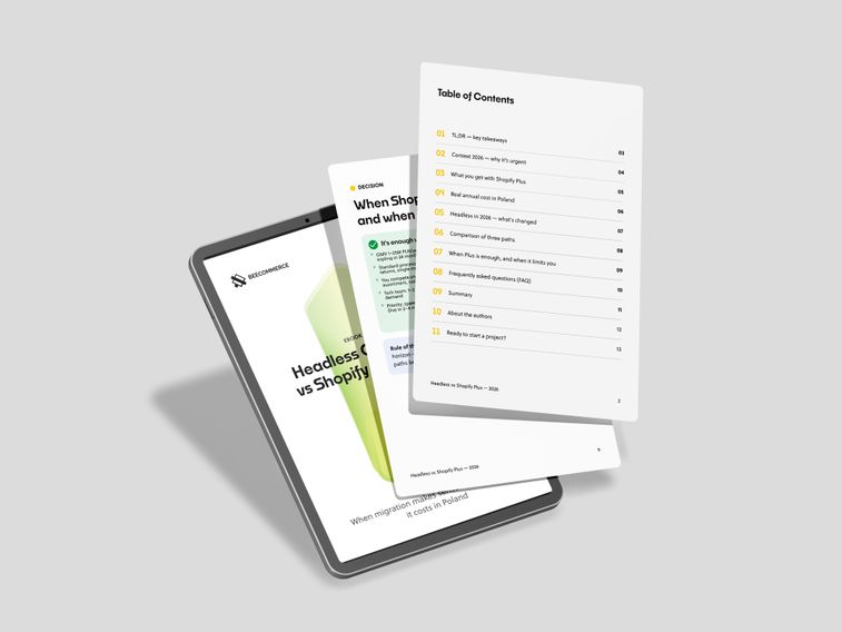 Table-of-contents-Headless Commerce vs Shopify Plus in 2026-When migration makes sense and how much it costs in Poland-e-book-free-download