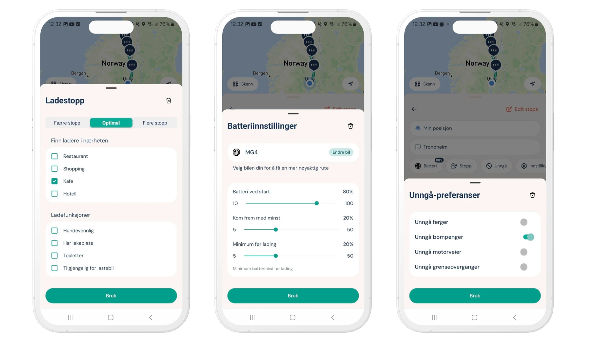 Finn de beste ladestoppene langs veien med Elton