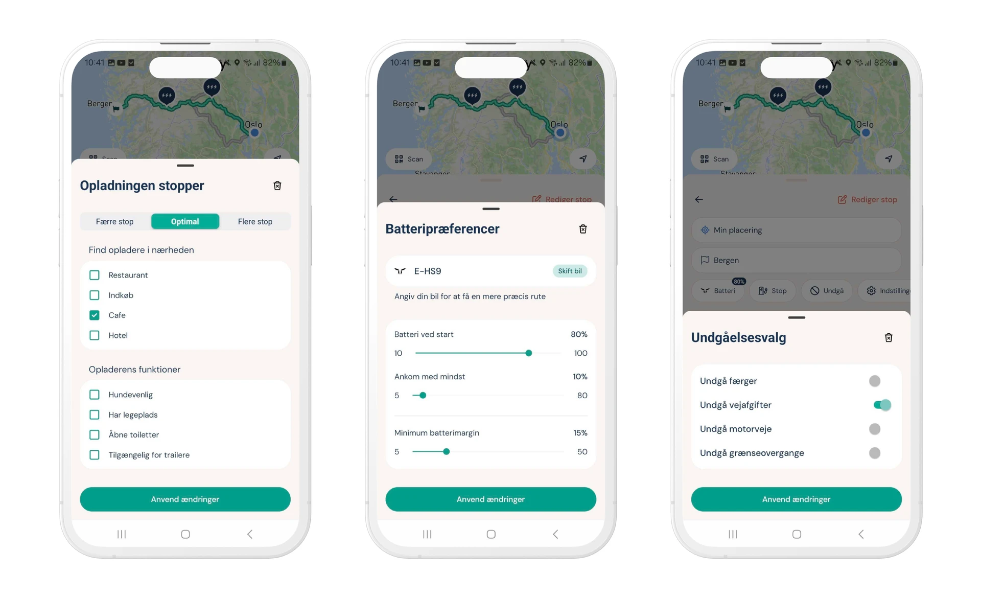 Find de bedste ladestop undervejs med Elton