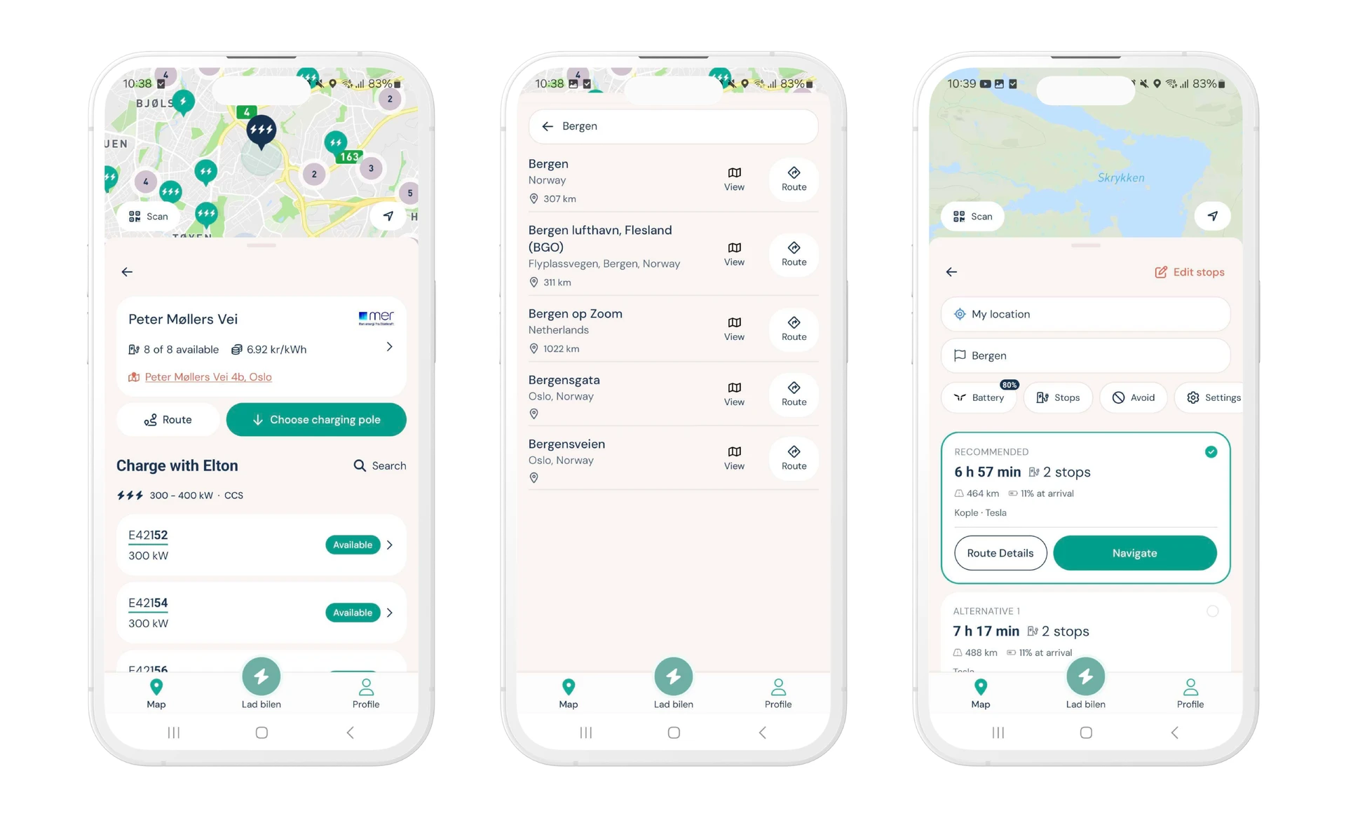 Find the best charging stops along the way with Elton