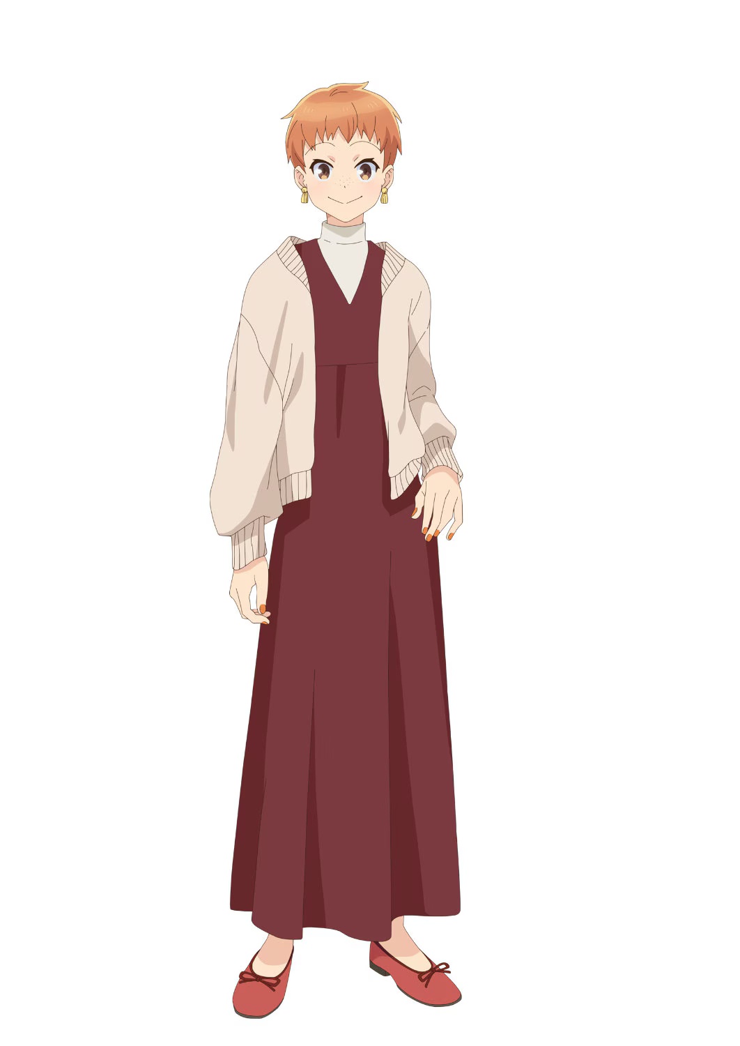 The Food Diary of Miss Maid anime character design for An