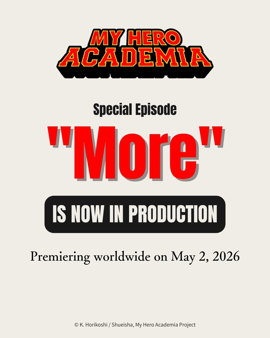 My Hero Academia Anime “More” Extra Episode Teaser