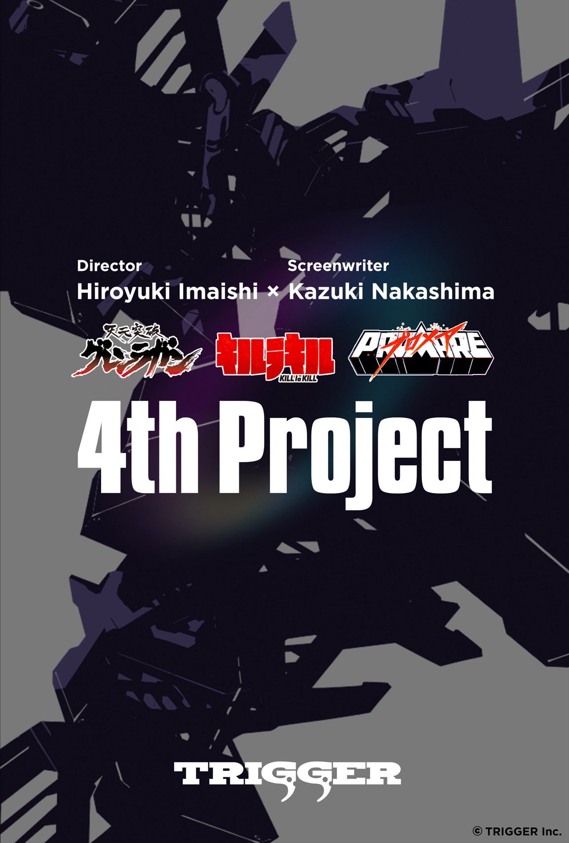 Hiroyuki Imaishi dan Kazuki Nakashima - kolaborasi keempat diumumkan oleh TRIGGER