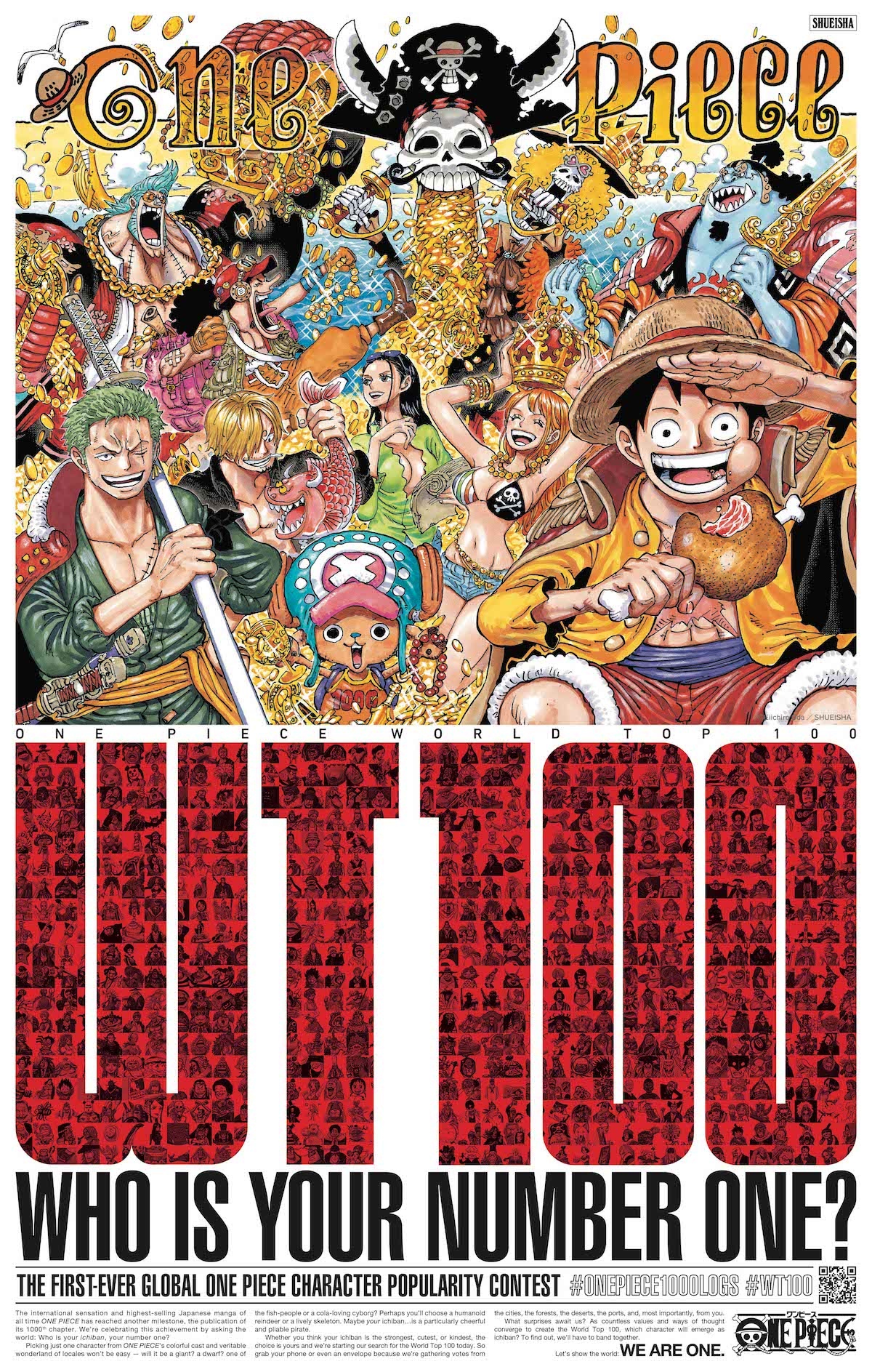 One Piece Celebrates 1000th Chapter with Global Character