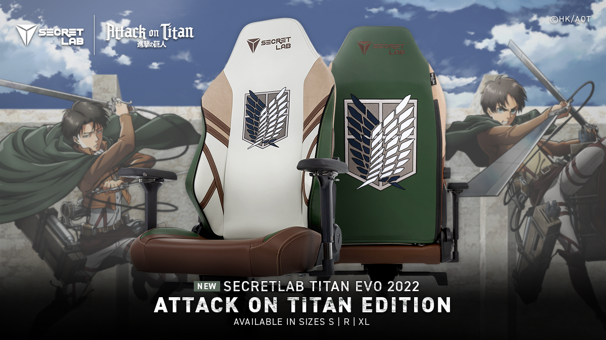 Secret EFX SECRET-1 limited 箱サインあり#159 Secretlab and Funimation Team Up for Attack on Titan Edition Chair