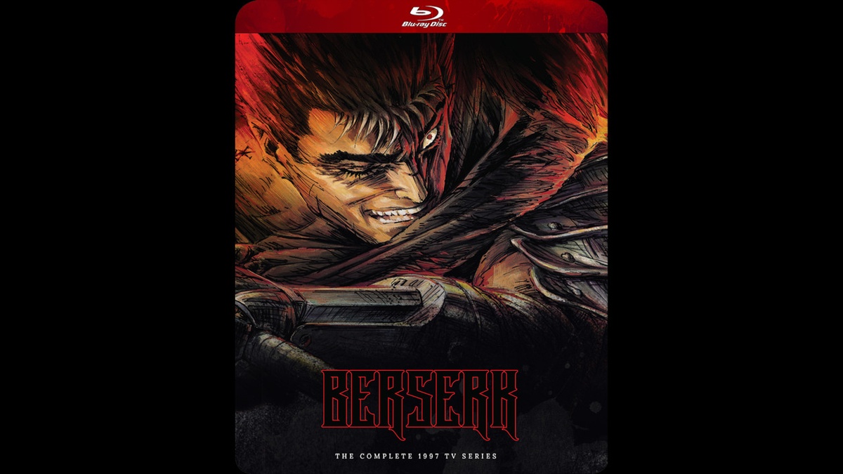 Discotek release-promo artwork for the 1997 Berserk series