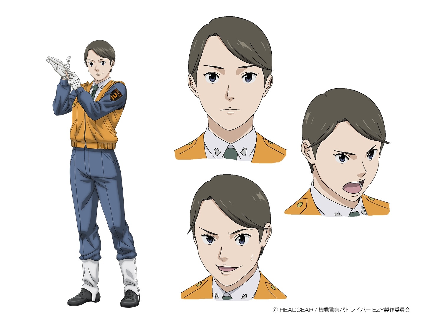 A character setting of Kaoru Mitarai from the upcoming Patlabor EZY File 3 theatrical OAV release.