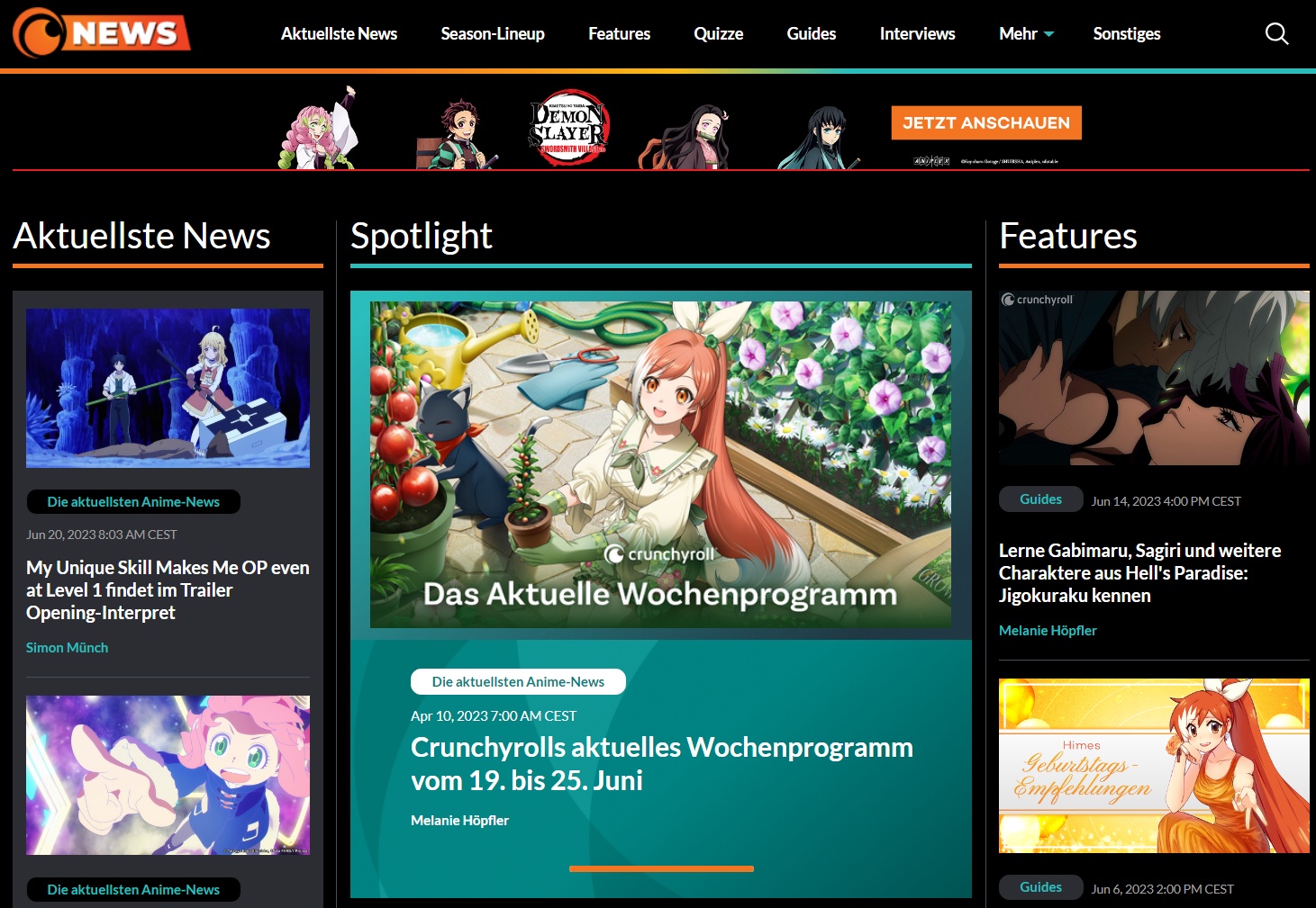 Websites like crunchyroll sales