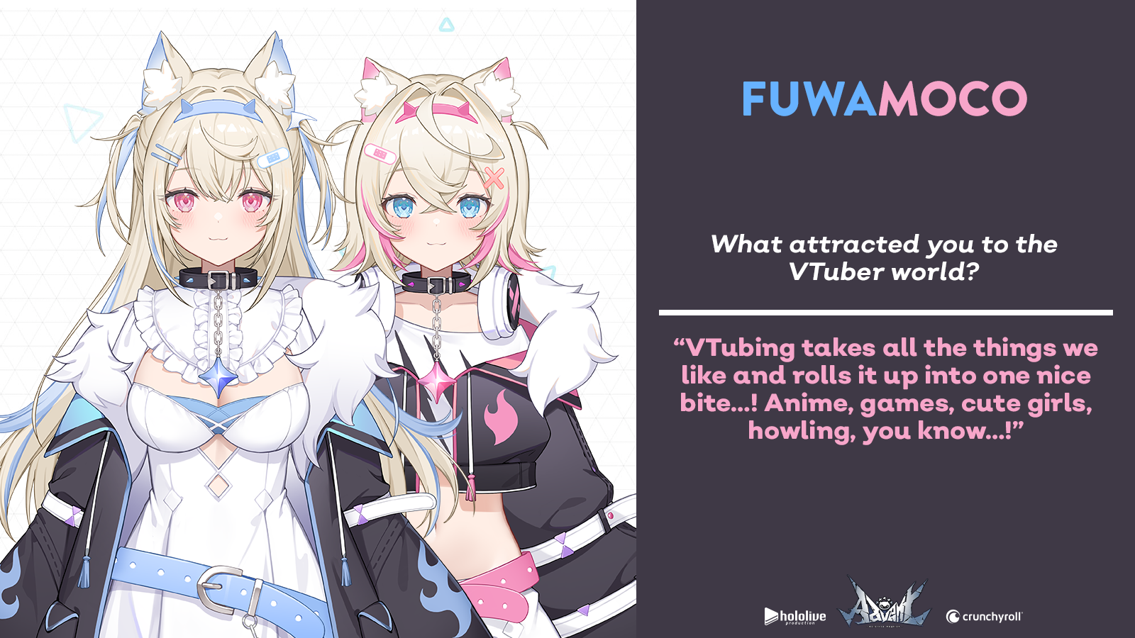 その他 FUWAMOCO OUR hololive English -Advent- FUWAMOCO Interview -Crunchyroll News
