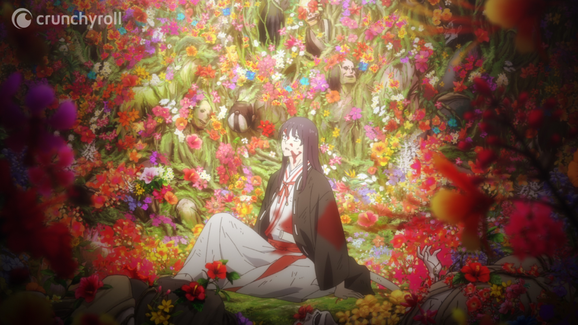 infernos paraíso Anime Captura de tela arte grotesco