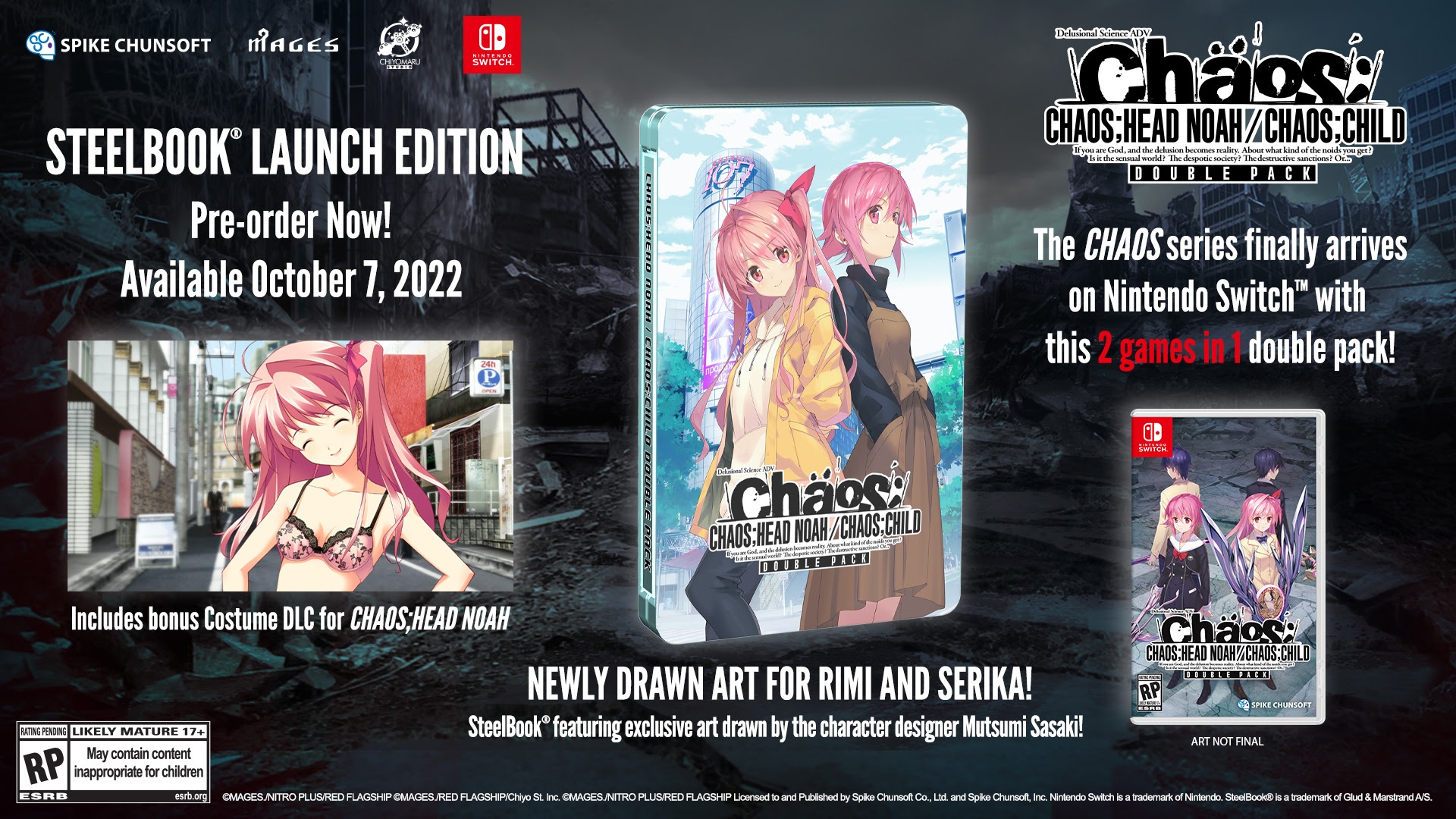 Chaos;Head Noah / Chaos;Child Double Pack Hits Switch in the West
