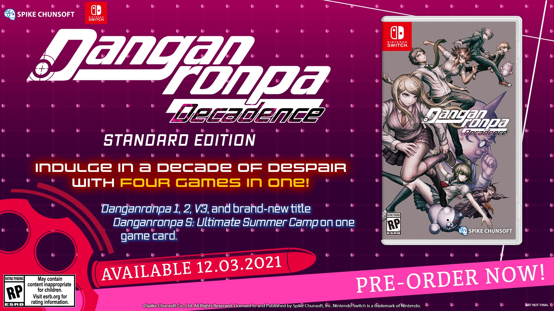 Danganronpa Decadence Heads to Switch in the West on December 3
