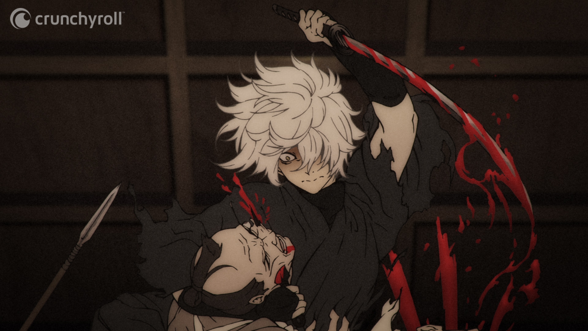 hells paradise anime gabimaru luta captura de tela