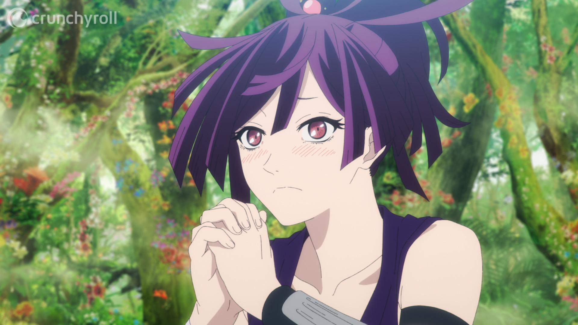 Hells Paradise Yuzuriha Ponto de charme Anime Captura de tela