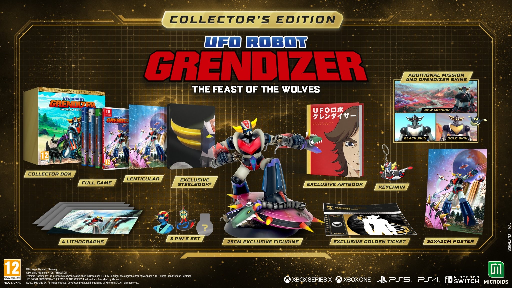 Figurine UFO Robot Grendizer édition Collector Avec Jeu PS4 Inclus - Neuf