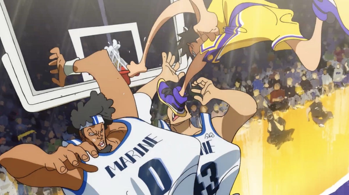 Luffy Dunks On Marines in One Piece x LA Lakers Anime Short - Crunchyroll  News