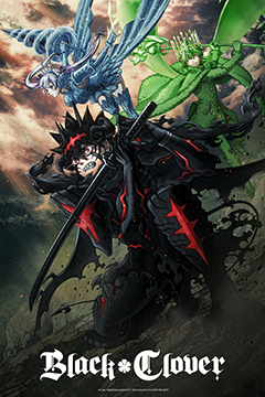 Visuel officiel de Black Clover saison 2 affiché par Crunchyroll