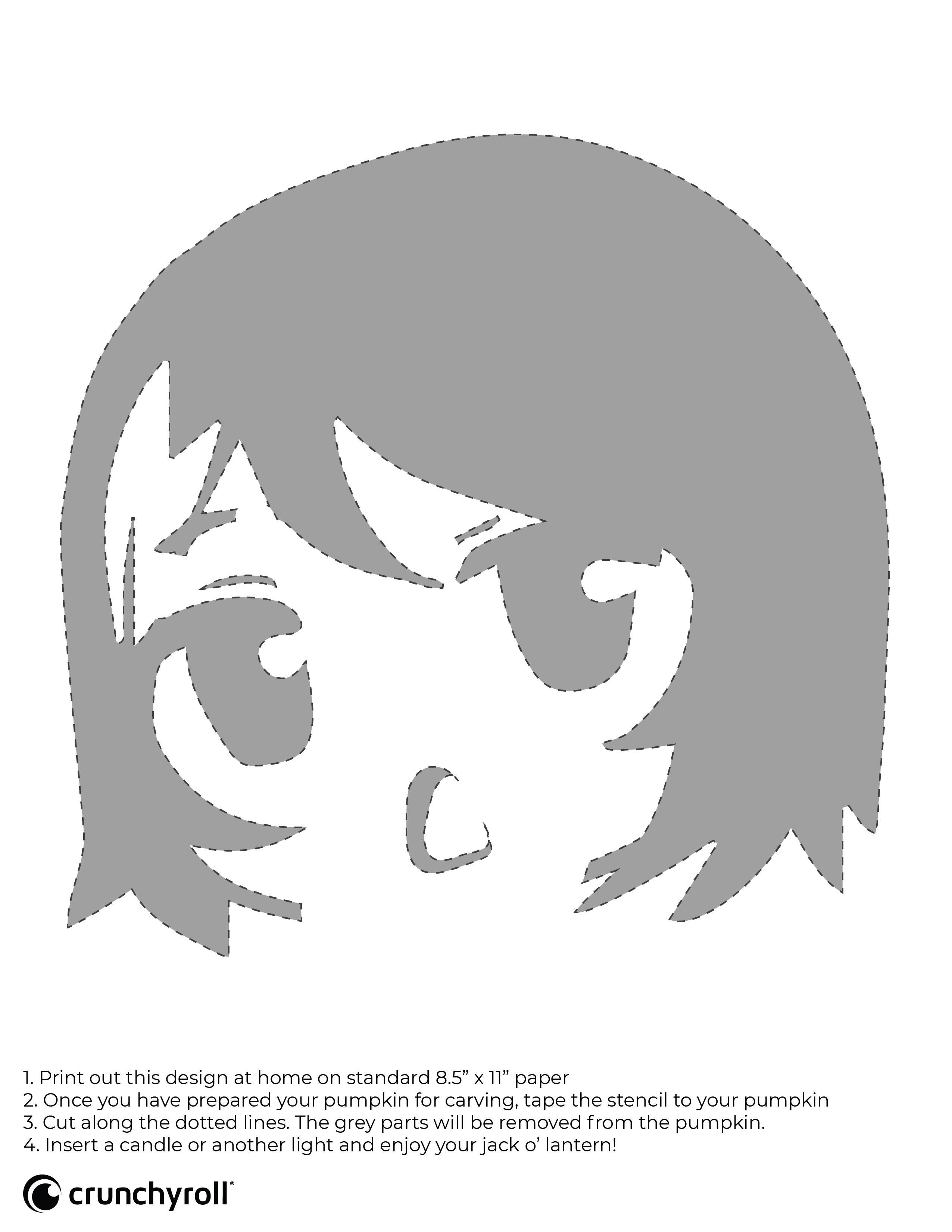 Anime Pumpkin Stencils: Carve With Crunchyroll-Hime This Halloween -  Crunchyroll News