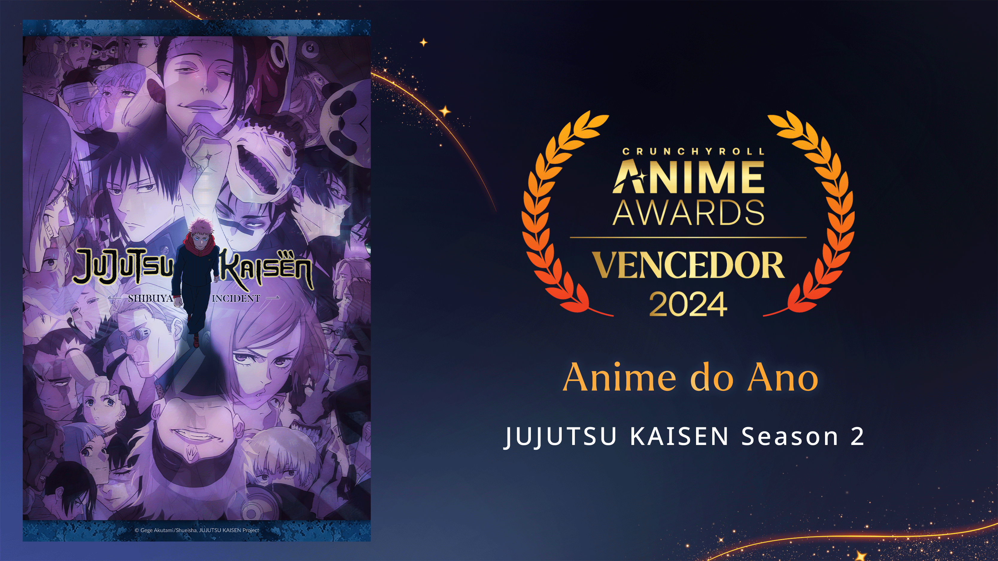 Anime do Ano Anime Awards 2024 JUJUTSU KAISEN