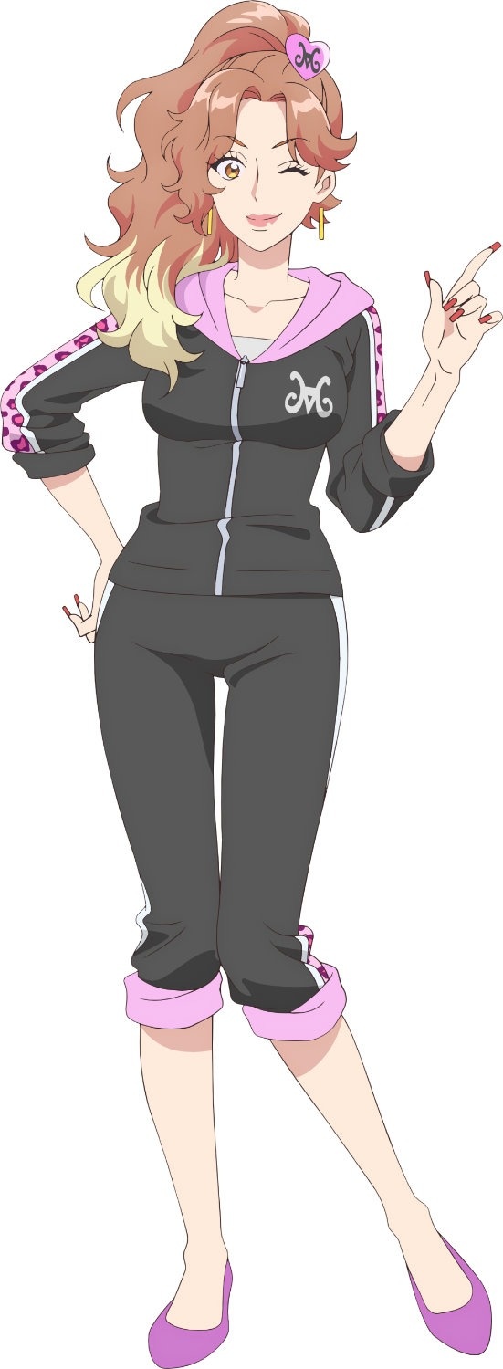 imagem: design da personagem Rinko Akaishi para o anime de Kaiju Girl Caramelise.