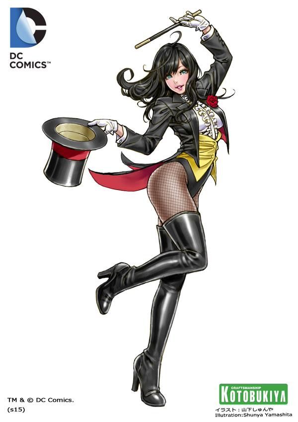 DC COMICS BISHOUJO ZATANNA 山下しゅんや版 フィギュア Kotobukiya Previews DC Comics Zatanna Bishoujo Statue