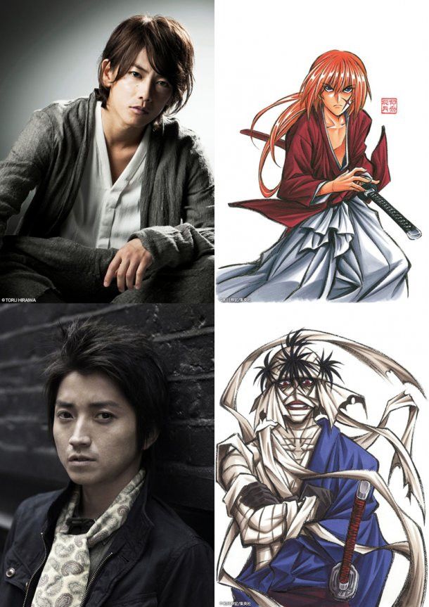 Revelados Sojiro e Aoshi de Samurai X Live-action