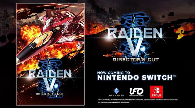 Raiden V: Director's Cut Fires Away on Nintendo Switch This June