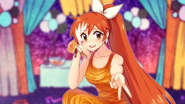 orange dress anime Girl Orange Dress Twirling PNG Images, Girl Orange Dress Twirling  Transparent Background PNG