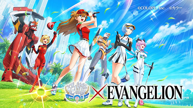 その他 EVANGELION girls project by mobacolle Personajes de Evangelion van a jugar en Shironeko Golf