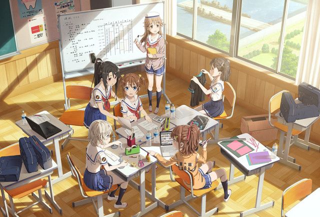 Girls Set Sail in New Key Visual for High School Fleet: The Movie