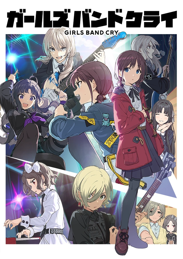 Projeto de anime GIRLS BAND CRY lança seu 5º clipe musical