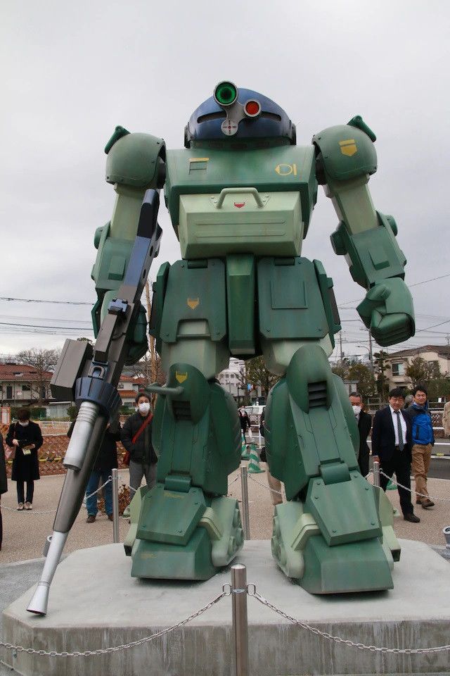 Inagi Pear Park Unveils Life-Size Scopedog Statue from