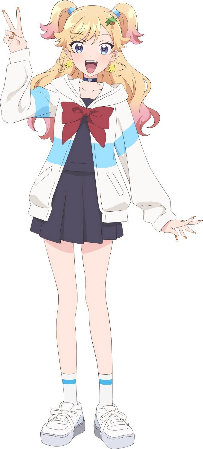 imagem: design da personagem Raimu Kono para o anime de Kaiju Girl Caramelise.