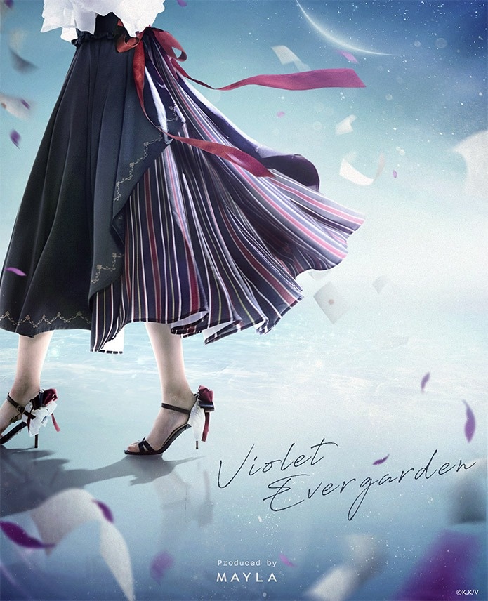 violet evergarden dress design Violet Evergarden Violet Evergarden White Formal Cosplay Costume