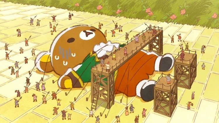 Porte-clés en peluche Kiiroitori Oyasumi Ver. Rilakkuma Petit