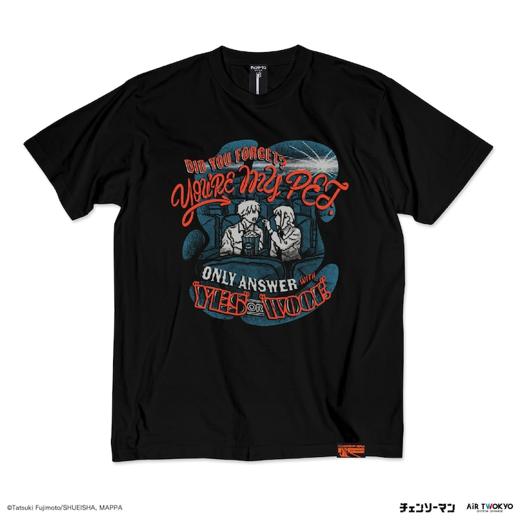 Chainsaw Man Anime Revs up for New Line of AIR TWOKYO Tees