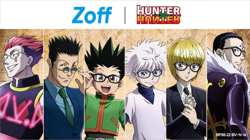 HUNTER × HUNTER Marca japonesa de óculos Zoff anuncia nova colaboração com Hunter