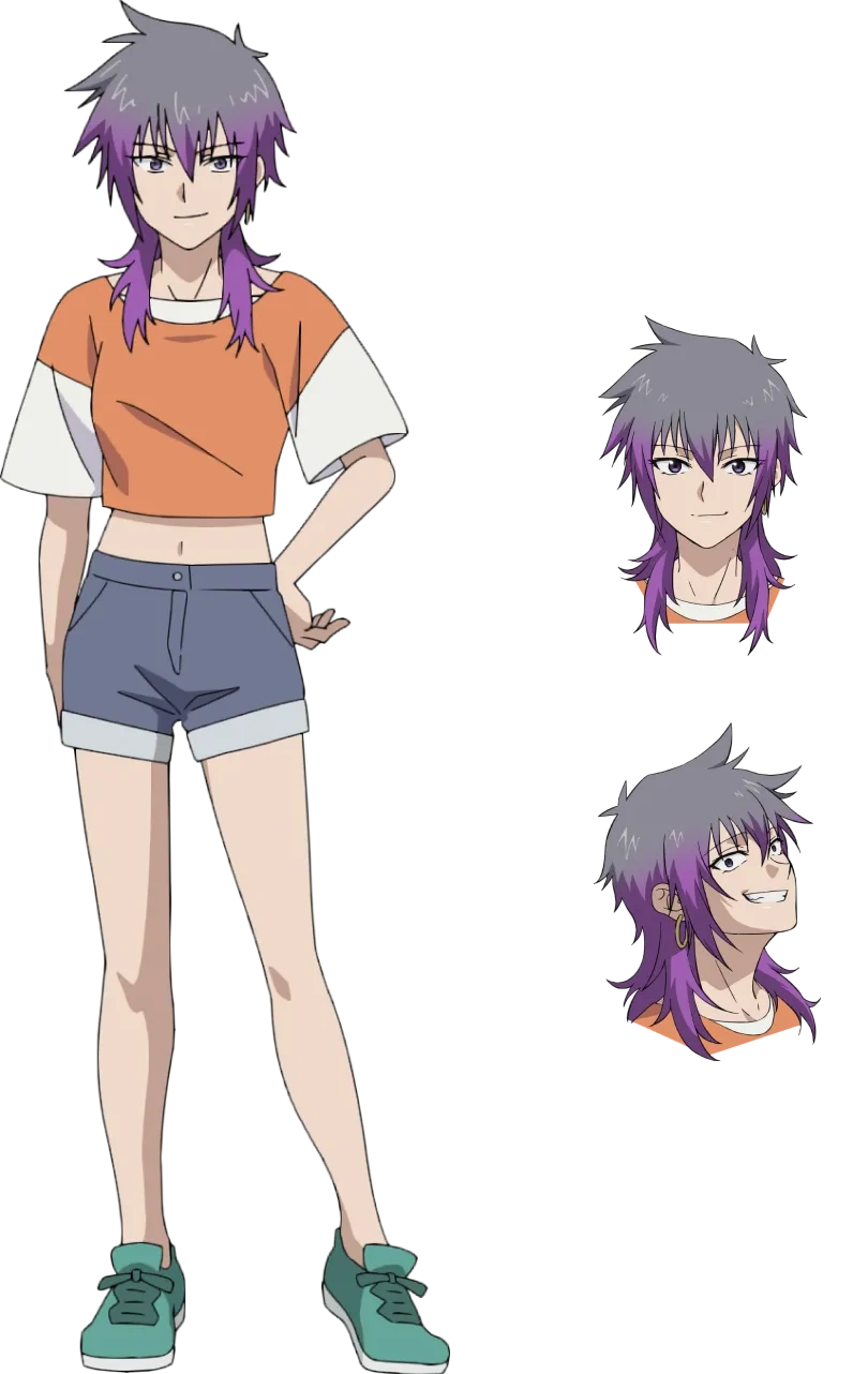 تصميم شخصية ريكا سوزوكي من أنمي Tasuketsu