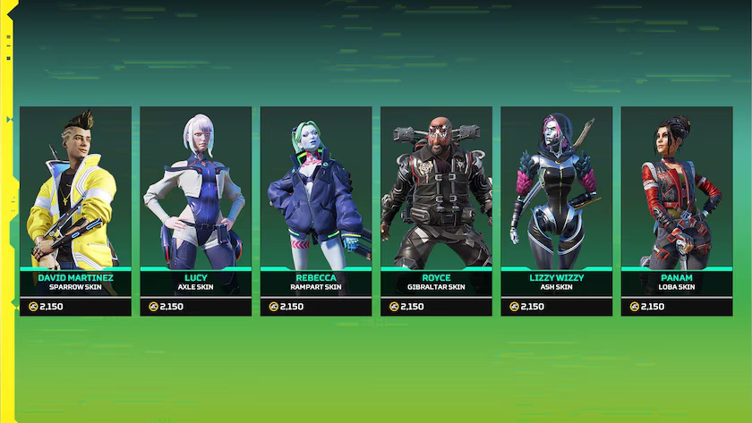Apex Legends revela colaboración con Cyberpunk con personajes de  Edgerunners - Crunchyroll Noticias