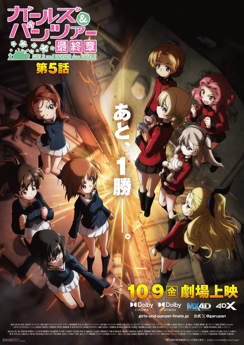 GIRLS und PANZER das Finale Part 5 anime key visual