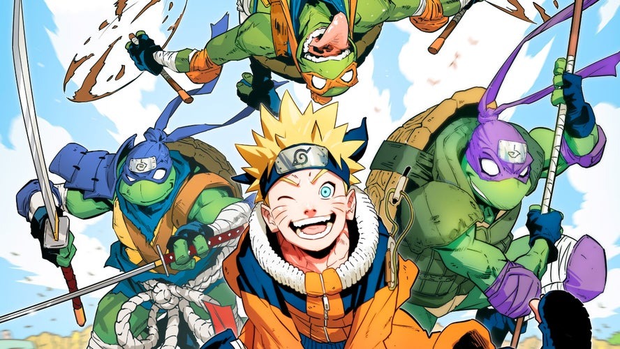 Les tortues ninja X Naruto comics cover D E R tmnt Teenage