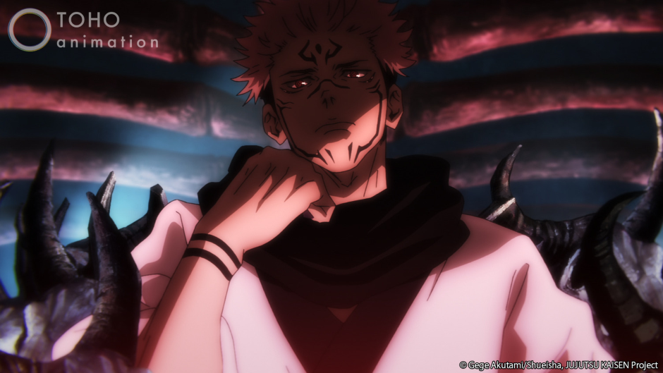 سوكونا غير مسرور من ماهيتو من JUJUTSU KAISEN