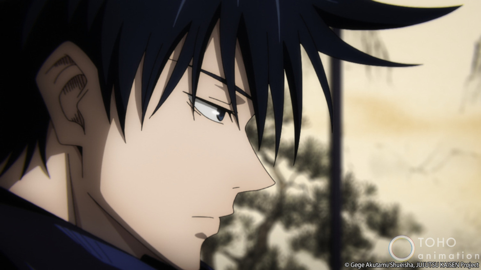 ميغومي متحفظًا من JUJUTSU KAISEN