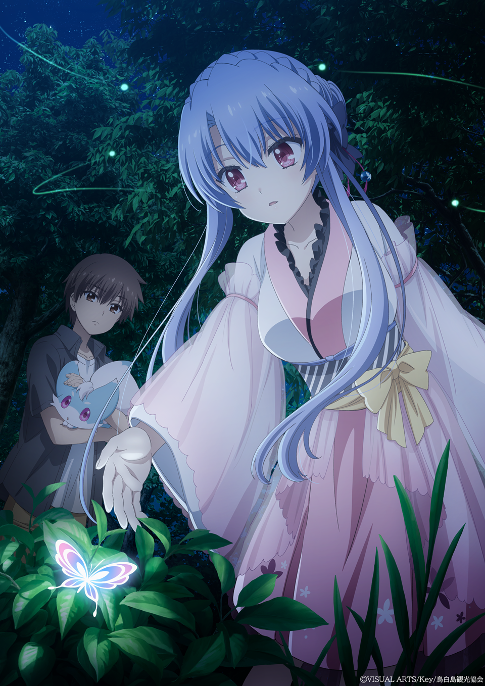 Summer Pockets Anime Focuses on Ao in New Trailer, Visual