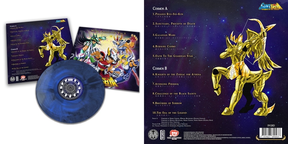 Saint Seiya Music Collection contents back side