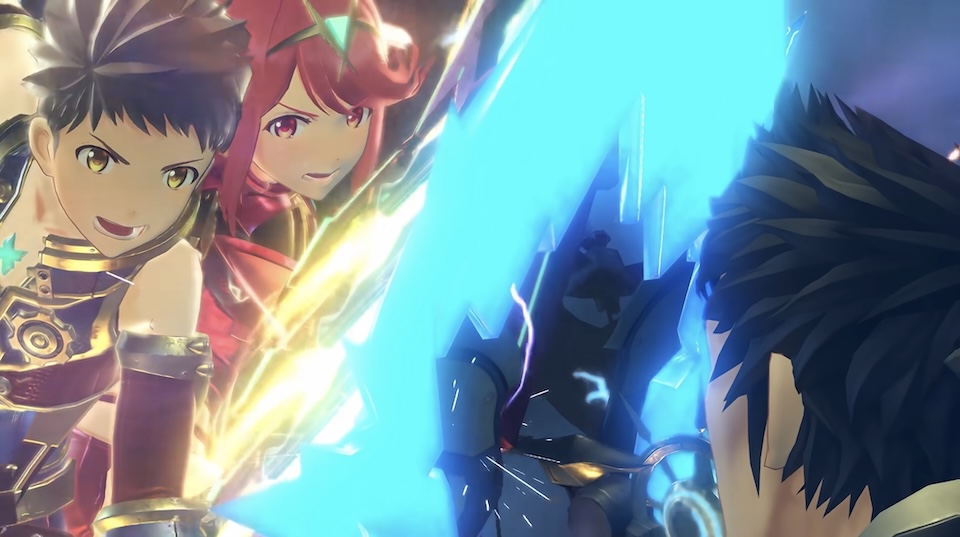 Rex et Pyra dans Xenoblade Chronicles 2 sur Nintendo Switch 2