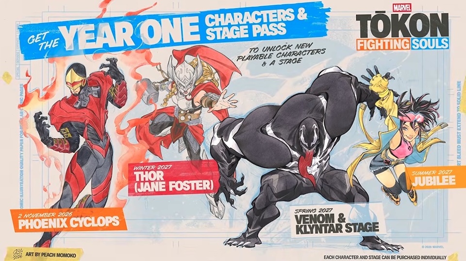 Marvel Tokon: Fighting Souls Reveals Thor (Jane Foster), Venom and